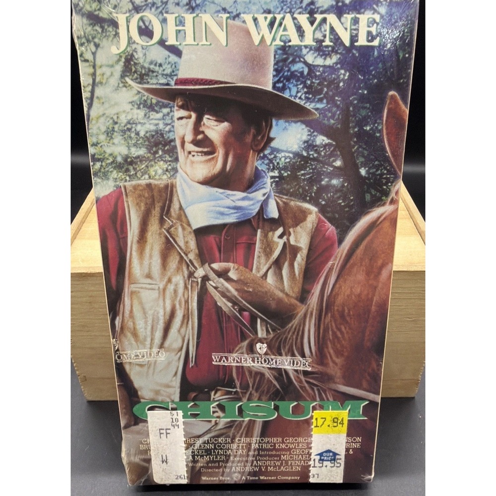 Chisum - New Sealed! VHS 1970 1991 Video Tape John Wayne VTG Western Watermark